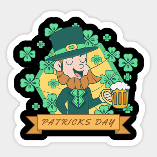 Uncle Beer party patricks day Sticker